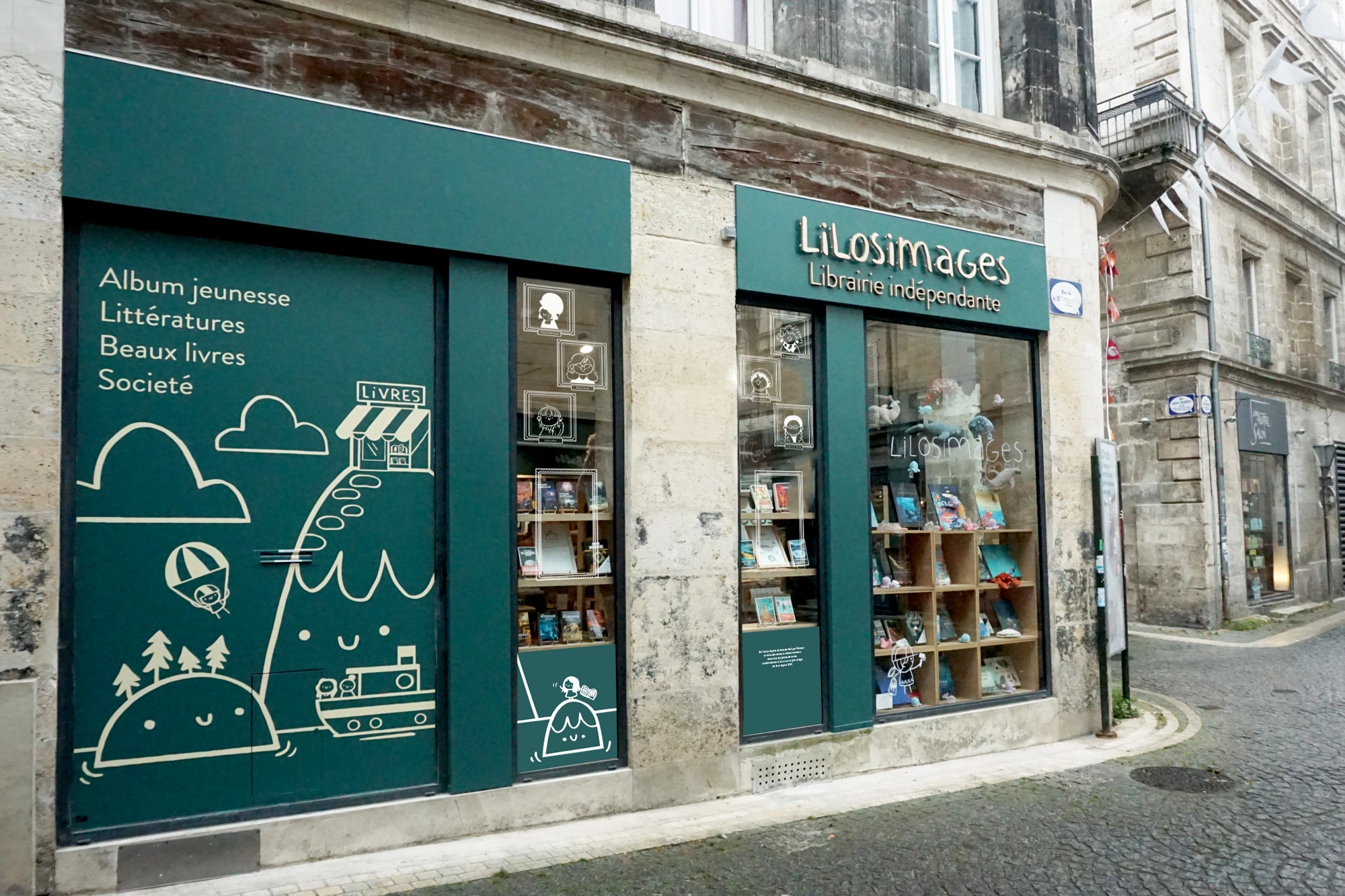 lettrage enseigne librairie