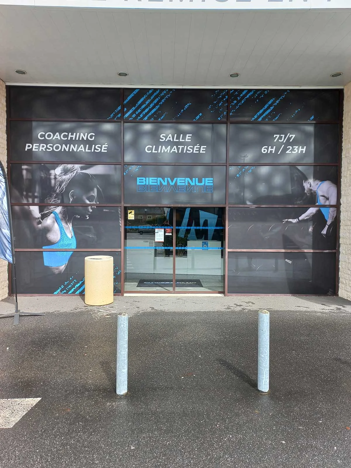 signaletique exterieure salle de sport