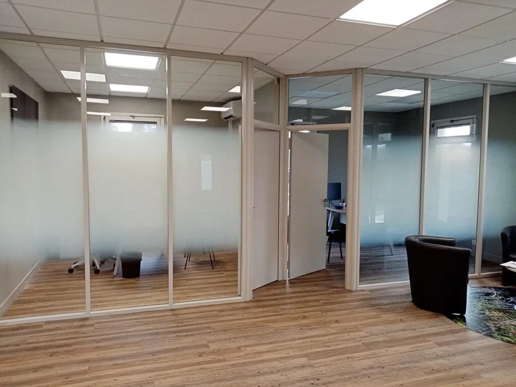 vitrophanie opaque couloir bureaux